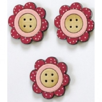 Декоративные пуговицы Цветы AURORA AU-B4379