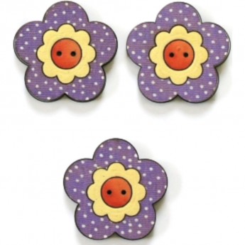 Декоративные пуговицы Цветы AURORA AU-B4380