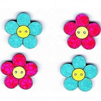 Декоративные пуговицы Цветы AURORA AU-B4674