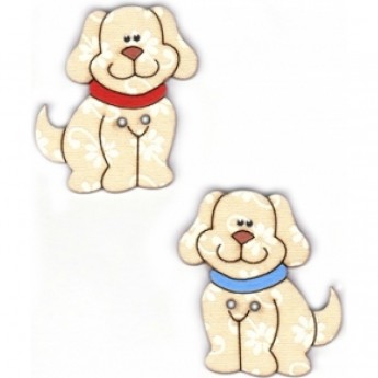 Декоративные пуговицы Собаки AURORA AU-B4813