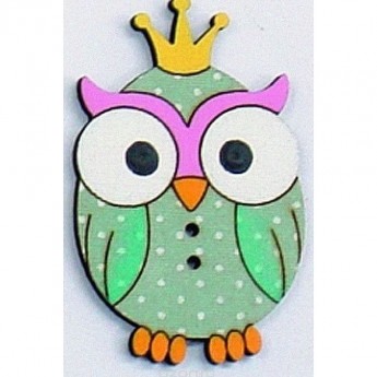 Декоративные пуговицы Сова AURORA AU-B4542