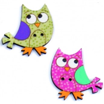 Декоративные пуговицы Совы AURORA AU-B4538